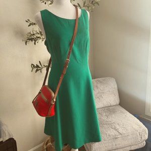Eliza J Fit & Flare Sleeveless Dress Green Size 14 NWT